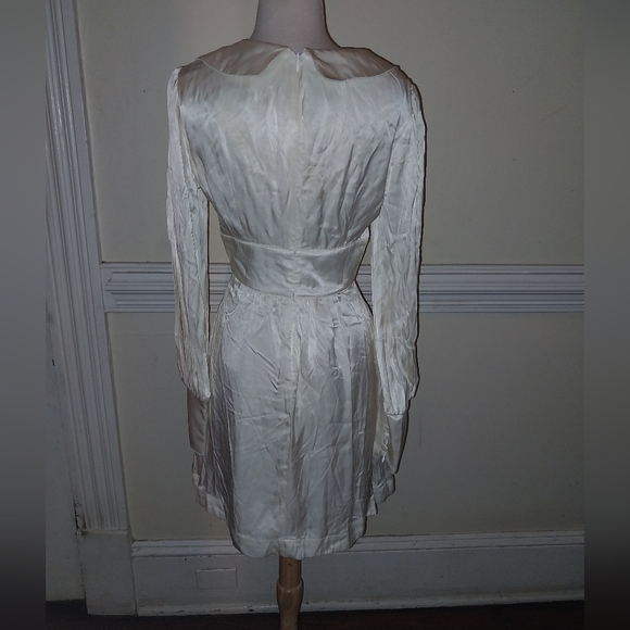 Trashy Diva cream satin Wednesday dress - Picture 2 of 6